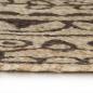 Preview: Teppich Handgefertigt Jute mit Dunkelbraunem Aufdruck 150 cm