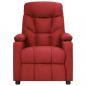 Preview: Massagesessel Elektrisch Weinrot Stoff