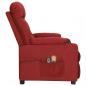 Preview: Massagesessel Elektrisch Weinrot Stoff