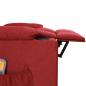 Preview: Massagesessel Elektrisch Weinrot Stoff