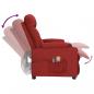 Preview: Massagesessel Elektrisch Weinrot Stoff