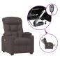 Preview: Massagesessel Elektrisch Dunkelbraun Stoff