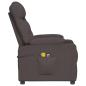 Preview: Massagesessel Elektrisch Dunkelbraun Stoff