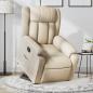 Preview: ARDEBO.de - Relaxsessel mit Aufstehhilfe Creme Stoff