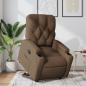 Preview: ARDEBO.de - Relaxsessel mit Aufstehhilfe Braun Stoff