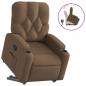 Preview: Relaxsessel mit Aufstehhilfe Braun Stoff