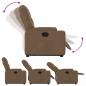 Preview: Relaxsessel mit Aufstehhilfe Braun Stoff