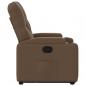 Preview: Relaxsessel mit Aufstehhilfe Braun Stoff