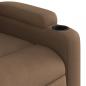 Preview: Relaxsessel mit Aufstehhilfe Braun Stoff