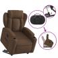 Preview: Relaxsessel mit Aufstehhilfe Braun Stoff