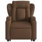 Preview: Relaxsessel mit Aufstehhilfe Braun Stoff