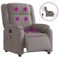 Preview: Massagesessel Elektrisch Taupe Stoff