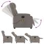 Preview: Massagesessel Elektrisch Taupe Stoff