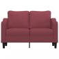 Preview: 2-Sitzer-Sofa Weinrot 120 cm Stoff