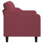 Preview: 2-Sitzer-Sofa Weinrot 120 cm Stoff