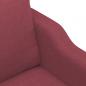 Preview: 2-Sitzer-Sofa Weinrot 120 cm Stoff