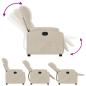 Preview: ARDEBO.de - Relaxsessel Elektrisch Beige Mikrofasergewebe