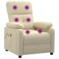 Preview: Massagesessel Creme Stoff