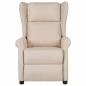 Preview: Massagesessel Creme Stoff