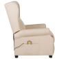 Preview: Massagesessel Creme Stoff