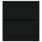 Preview: Schuhschrank Schwarz 80x21x87,5 cm Holzwerkstoff