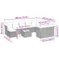 Preview: 11-tlg. Garten-Sofagarnitur mit Kissen Hellgrau Poly Rattan