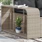 Preview: ARDEBO.de - Outdoor-Rgale 2 Stk. Hellgrau Poly Rattan