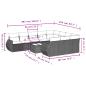 Preview: 11-tlg. Garten-Sofagarnitur mit Kissen Hellgrau Poly Rattan