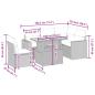 Preview: 6-tlg. Garten-Sofagarnitur mit Kissen Beige Poly Rattan