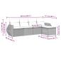 Preview: 5-tlg. Garten-Sofagarnitur mit Kissen Hellgrau Poly Rattan