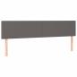 Preview: Boxspringbett mit Matratze Grau 120x190 cm Kunstleder