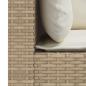 Preview: Garten-Ecksofas mit Kissen 2 Stk. Beige Poly Rattan