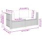 Preview: Garten-Ecksofas mit Kissen 2 Stk. Beige Poly Rattan