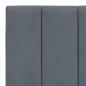 Preview: Bett mit Matratze Dunkelgrau 160x200 cm Samt