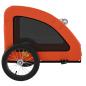 Preview: Fahrradanhänger für Hunde Orange Oxford-Gewebe und Eisen