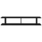 Preview: Wandregale 2 Stk. Schwarz 105x18x20 cm Holzwerkstoff