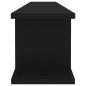 Preview: Wandregale 2 Stk. Schwarz 105x18x20 cm Holzwerkstoff