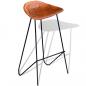 Preview: Barhocker 4 Stk. Braun Echtleder