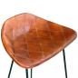 Preview: Barhocker 4 Stk. Braun Echtleder