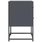 Preview: Nachttisch Anthrazit 36x39x60,5 cm Stahl