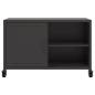 Preview: TV-Schrank Schwarz 68x39x43,5 cm Stahl
