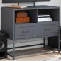 Preview: ARDEBO.de - TV-Schrank Anthrazit 68x39x60,5 cm Stahl