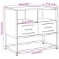 Preview: TV-Schrank Anthrazit 68x39x60,5 cm Stahl