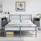 Preview: ARDEBO.de - Nachttische 2 Stk. Anthrazit 36x39x78 cm Stahl