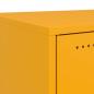 Preview: Nachttische 2 Stk. Senfgelb 36x39x78 cm Stahl