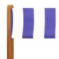 Preview: 3-tlg. Bistro-Set Blau und Weiß Stoff und Massivholz
