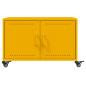 Preview: Couchtisch Senfgelb 68x50x43,5 cm Stahl