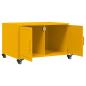 Preview: Couchtisch Senfgelb 68x50x43,5 cm Stahl