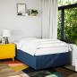 Preview: Boxspringbett mit Matratze Blau 120x200 cm Stoff