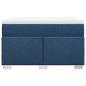 Preview: Boxspringbett mit Matratze Blau 120x200 cm Stoff